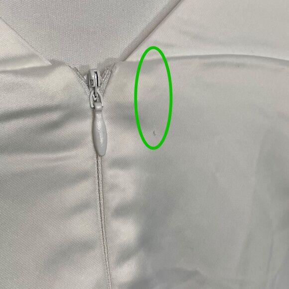 Lulus Sensational Promise Maxi Dress Womens S White Satin Mermaid Wedding NWT - Picture 5 of 10